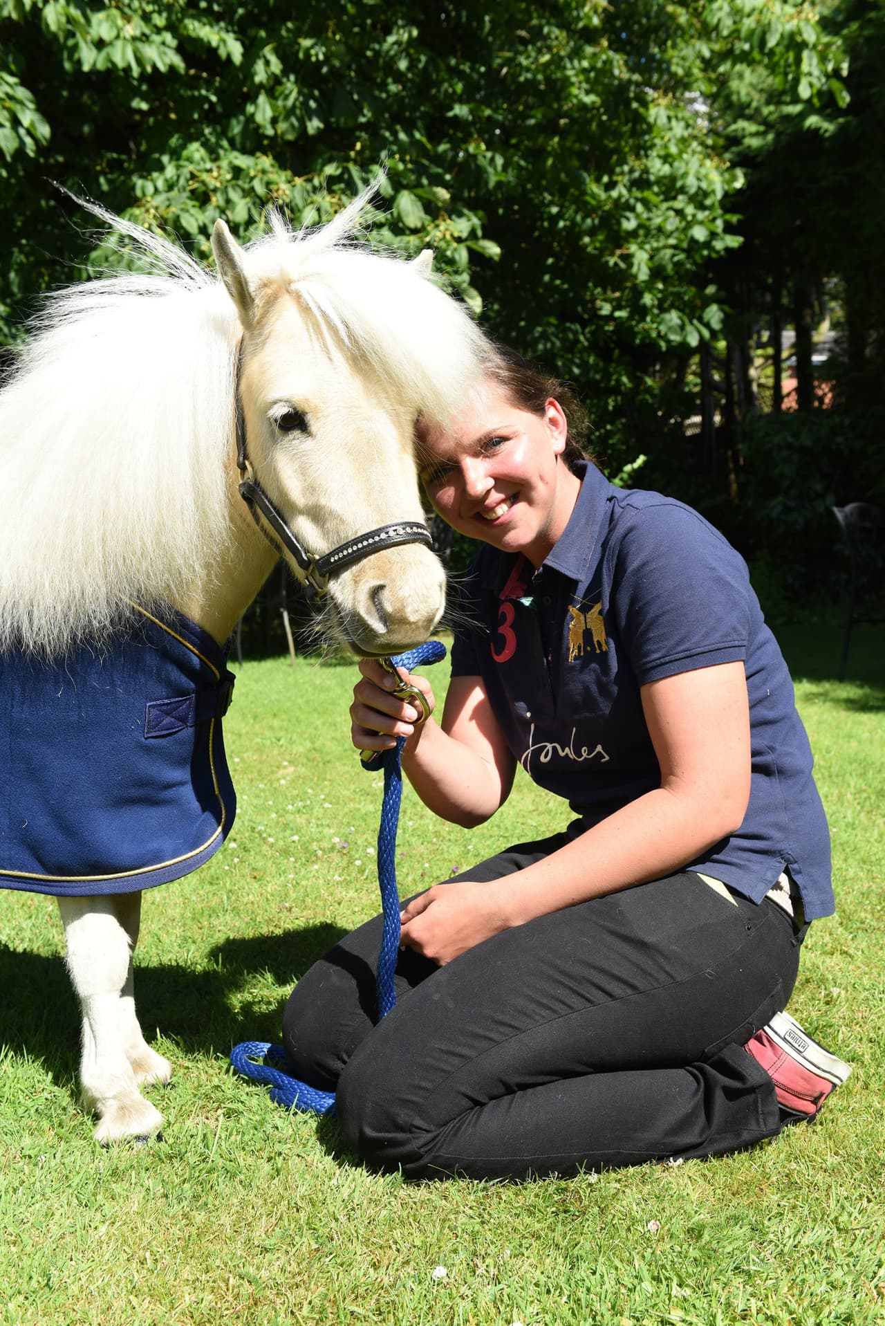 El pony palomino arrancó muchas caras de asombro y estupor.