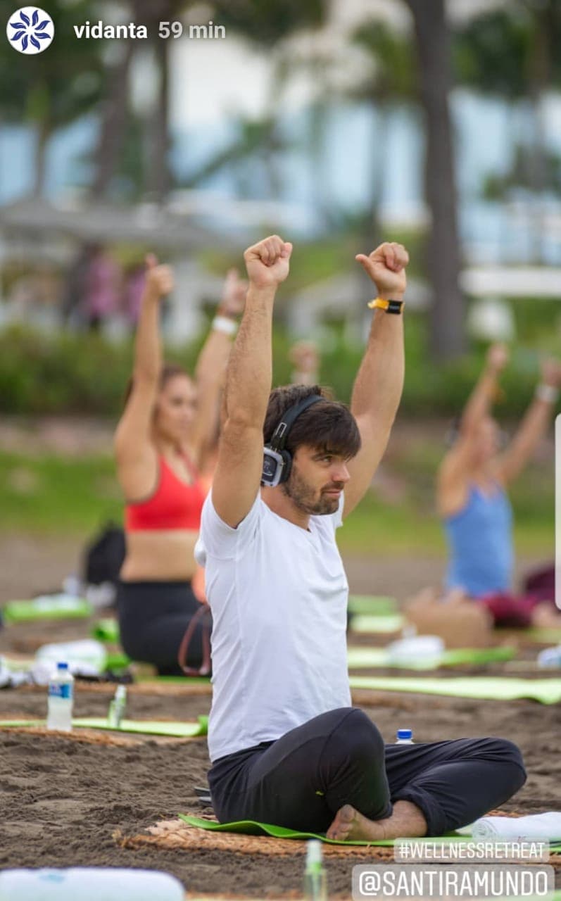 Santiago también es disciplinado y le gusta ejercitar el alma -según sus propias palabras-.