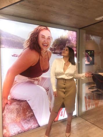 Ahora la actriz de 32 años posa para campañas de la marca de ropa sueca H&M.