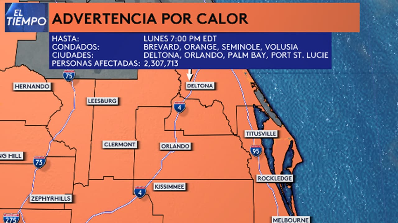 Temperaturas se sentirán en los 112 °F en Florida Central, puede ser uno de los días más calurosos del año 
