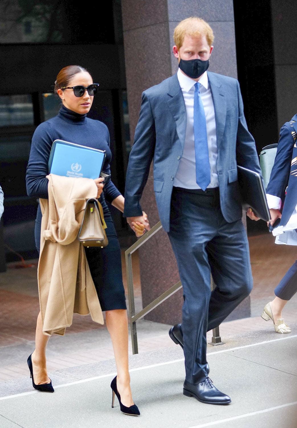 La pareja estuvo en la sede de la Organización de las Naciones Unidas, visita que fue criticada por la prensa británica.
<br>