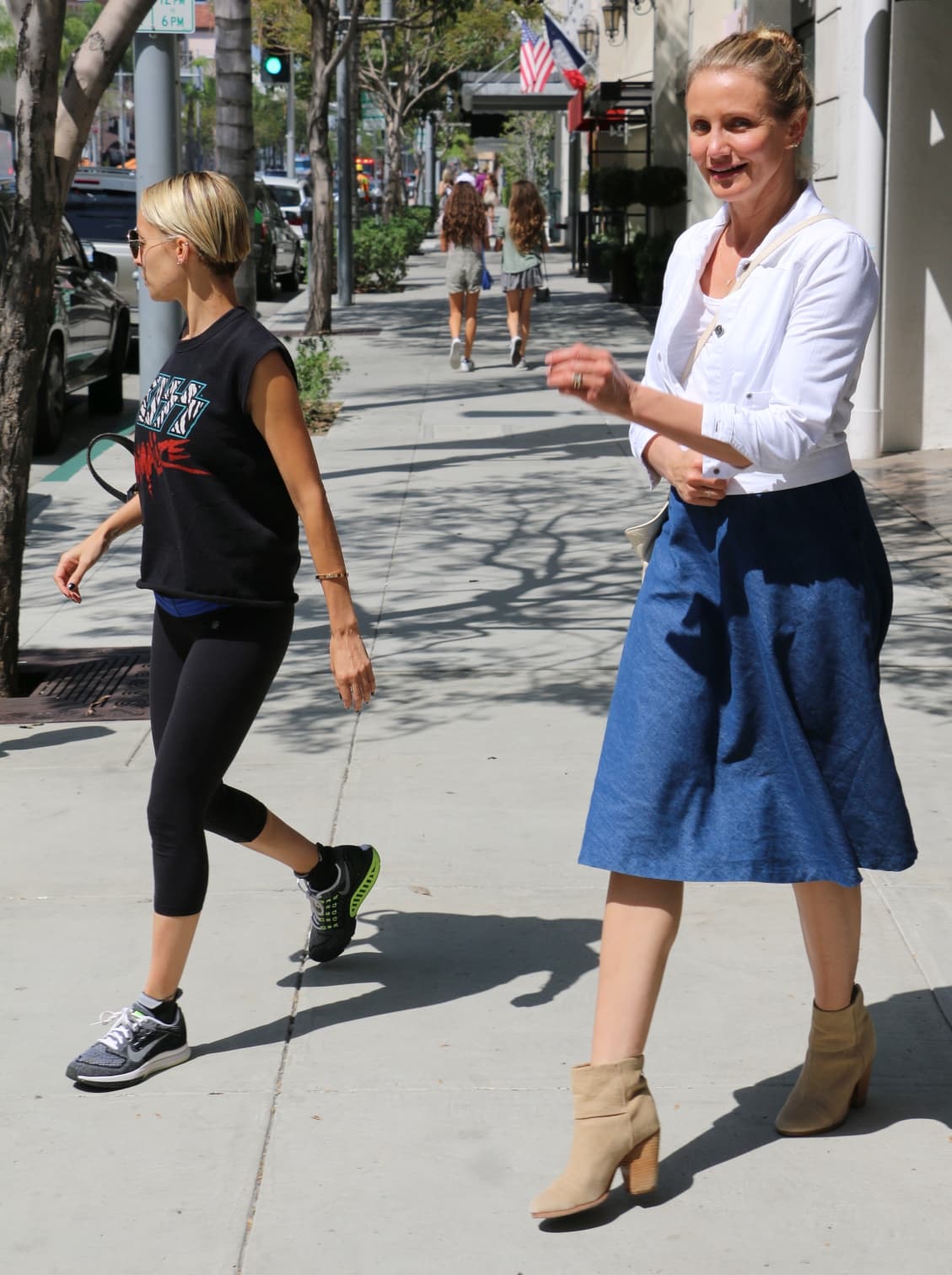 Cameron Diaz salió al 'brunch' con Nicole Richie.