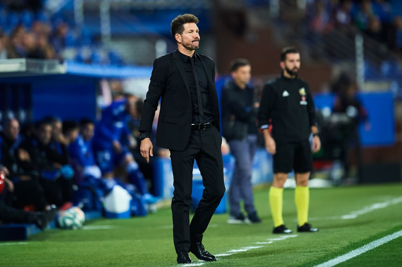 El entrenador Diego Simeone durante el partido.