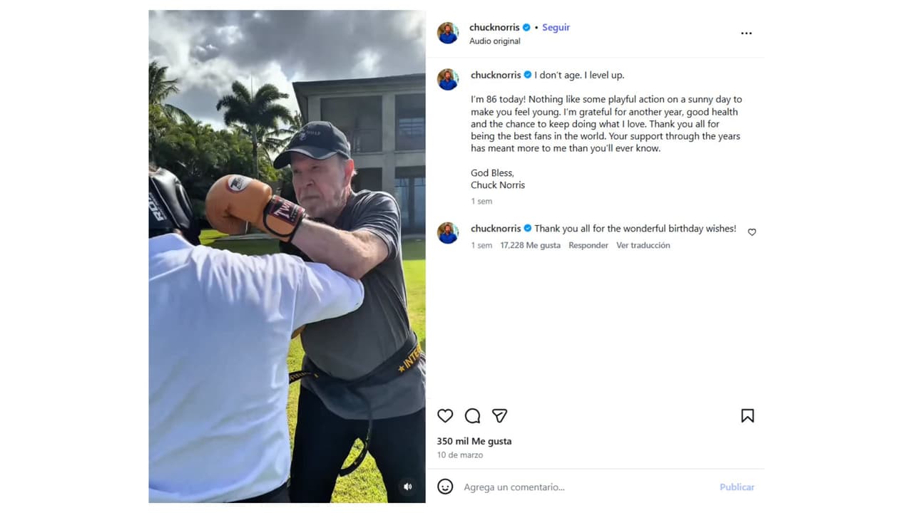 El último mensaje de Chuck Norris.