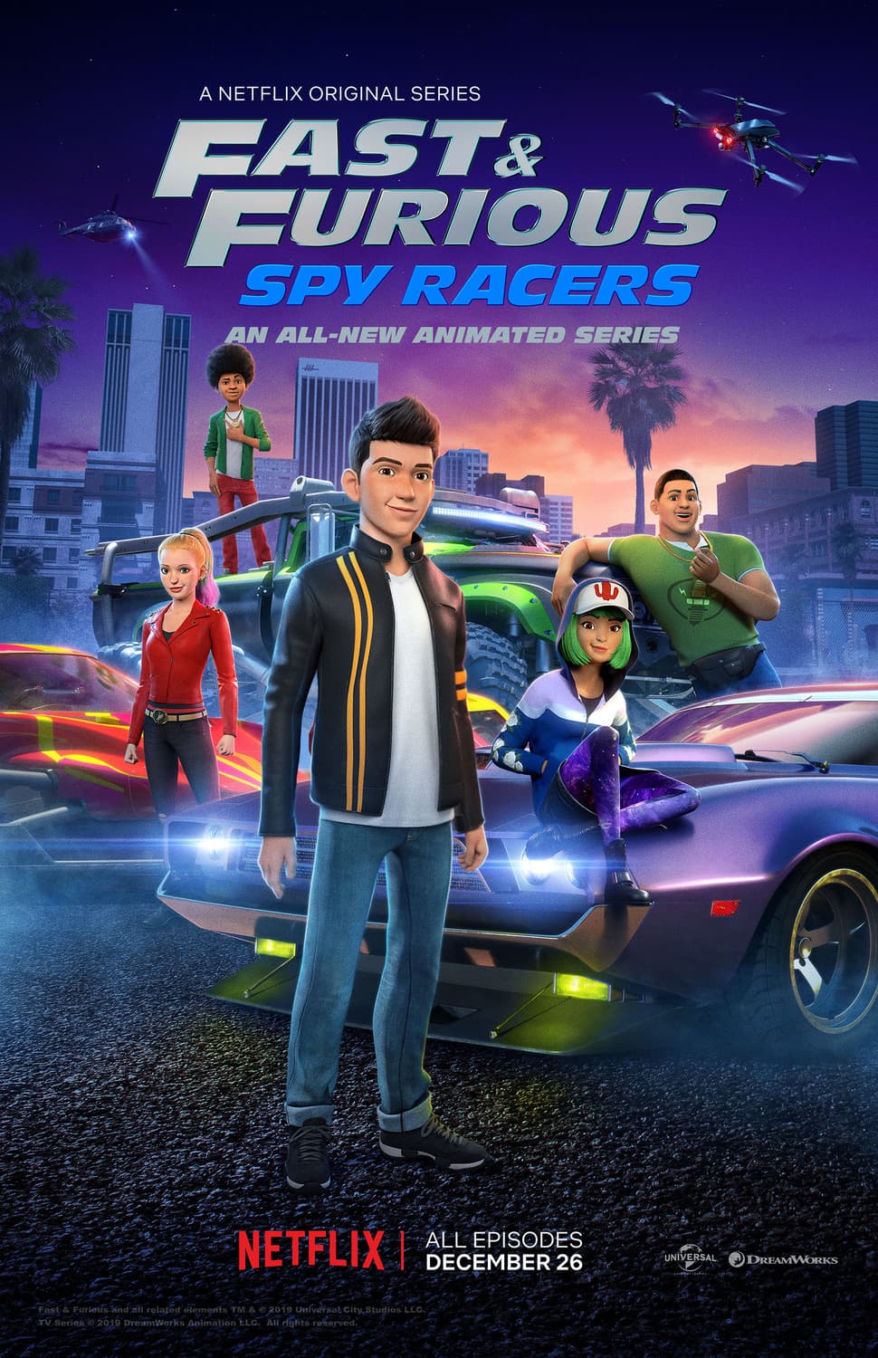 <h3 class="cms-H3-H3"><b>Fast and Furious Spy Racers</b></h3>
<br>
<br>
<b>Tipo:</b> Caricaturas
<br>
<b>Plataforma:</b> Netflix
<br>
<b>Temporadas:</b> 1
<br>
<b>Episodios:</b> 8
<br>
<br>
<b>Sinopsis:</b> Un grupo de adolescentes se infiltra en una liga de élite de carreras controlada por una organización nefasta que se empeña en dominar el mundo.
