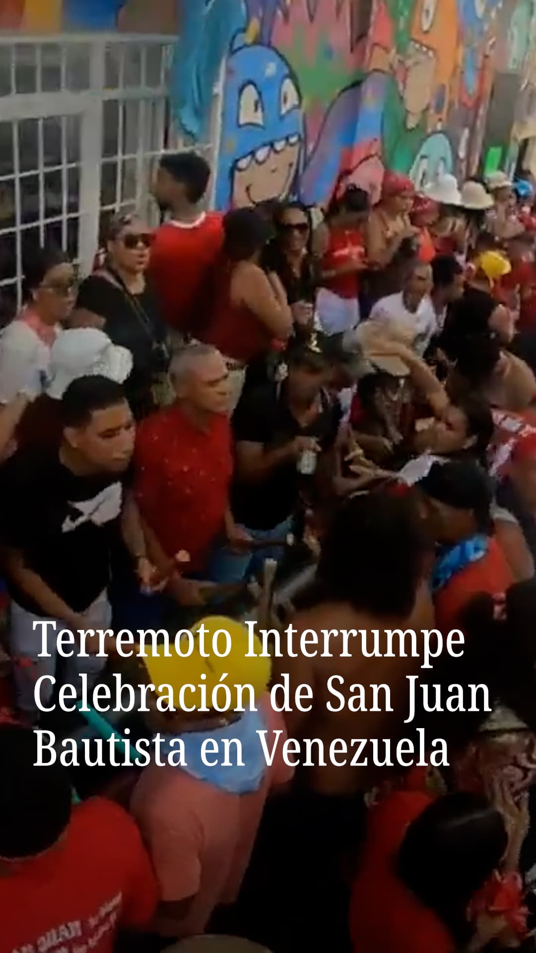 Terremotos sorprenden celebración de San Juan Bautista en Venezuela