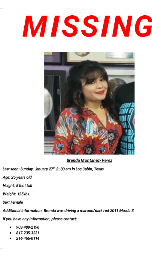 Aquí uno de los avisos que distribuyeron los familiares.