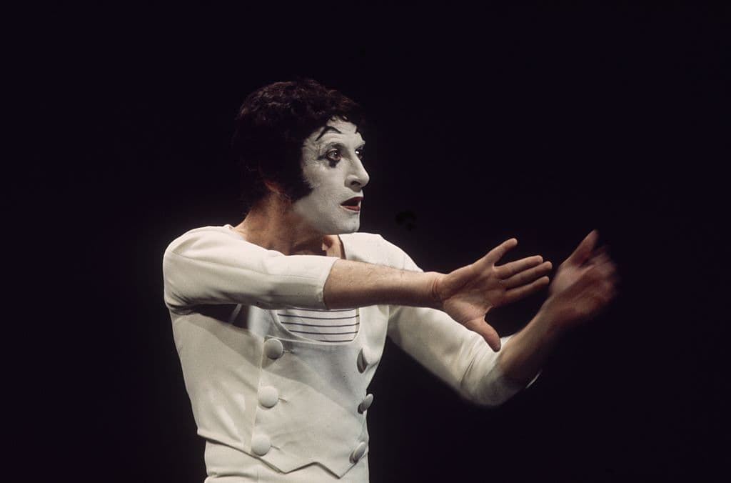 Mimo actuando en un circo francés