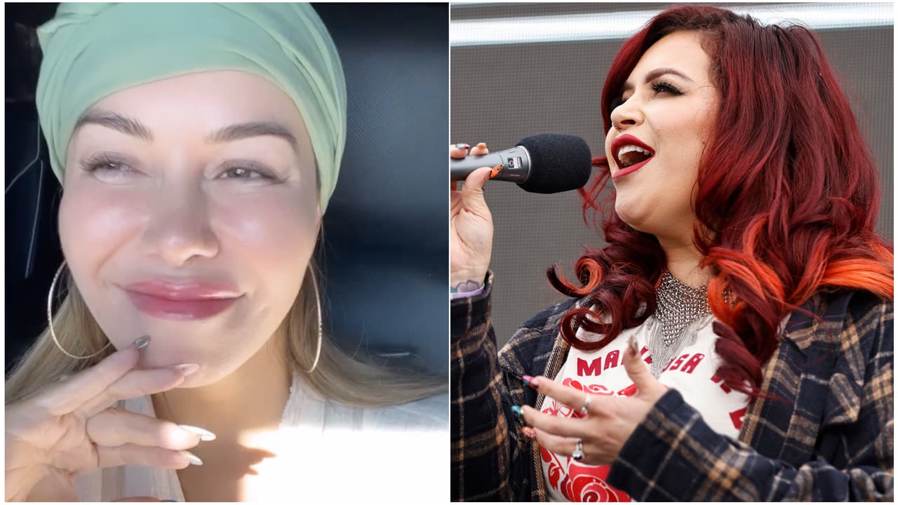 Jacqie Rivera sorprende cantando el himno de EEUU en carrera de Nascar y Chiquis explota de orgullo