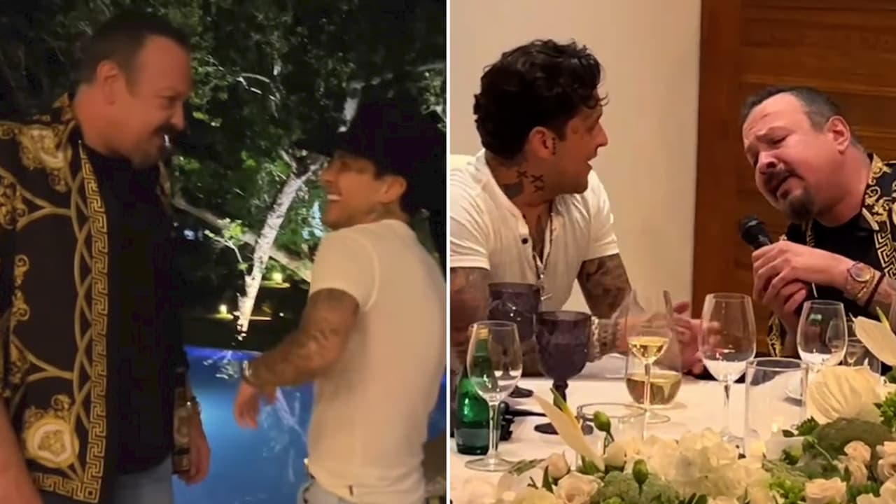 Nodal dice cantando que la "chancla que tira no la vuelve a levantar" en bohemia con los Aguilar