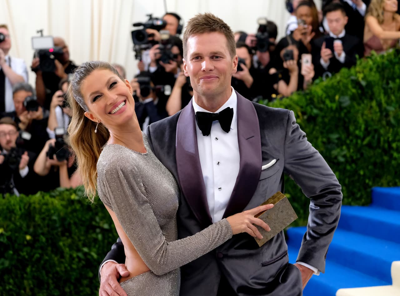 Gisele Bûndchen y el quarterback de los New England Patriots, Tom Brady.
