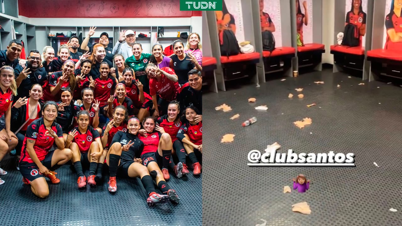 Jugadoras de Xolos femenil se quejan de Santos por cómo dejaron su vestidor