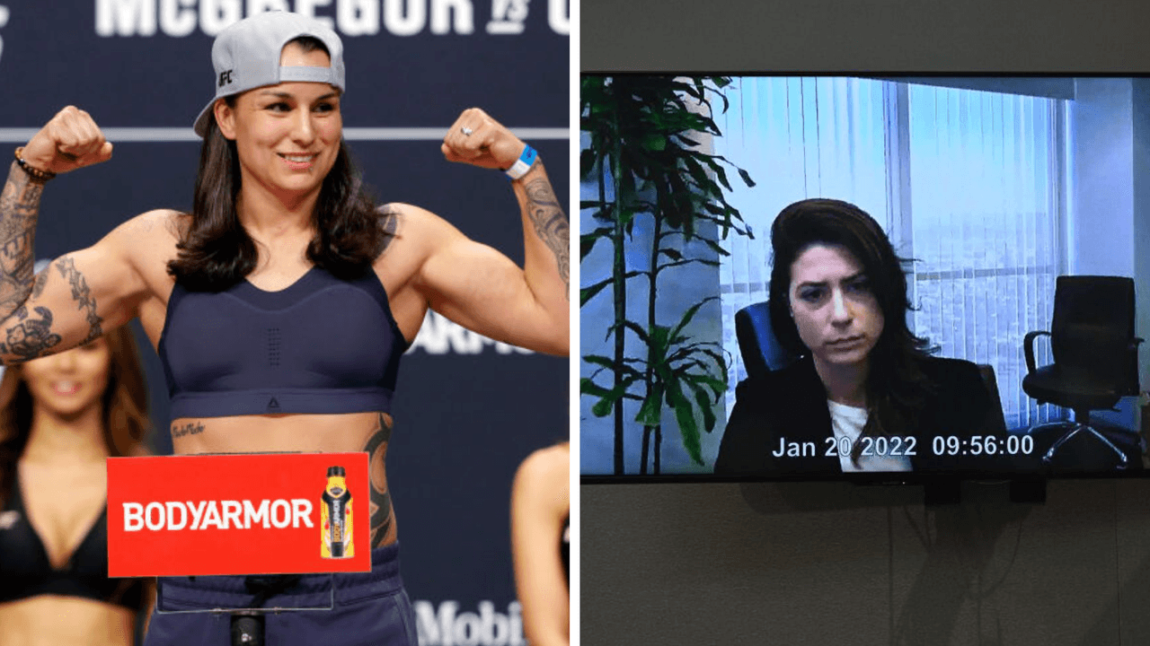 La verdadera Raquel Pennington que testificó fue de la de la derecha, en la izquierda está la peleadora de la UFC que lleva el mismo nombre