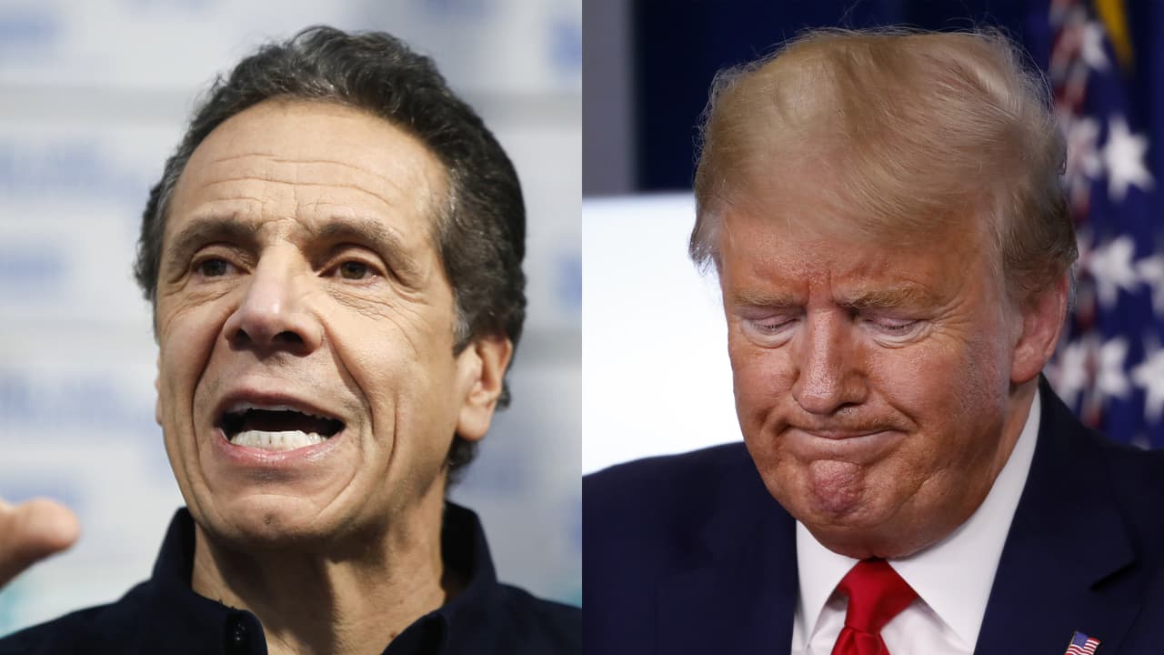 Gobernador de Nueva York critica al gobierno Trump y dice que sistema para comprar respiradores funciona como eBay