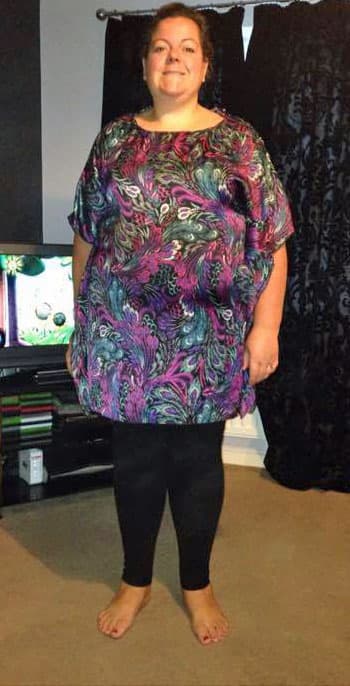 Un día, Nicola vio una fotografía de sí misma en pijama y quedó horrorizada al percatarse de su tamaño.