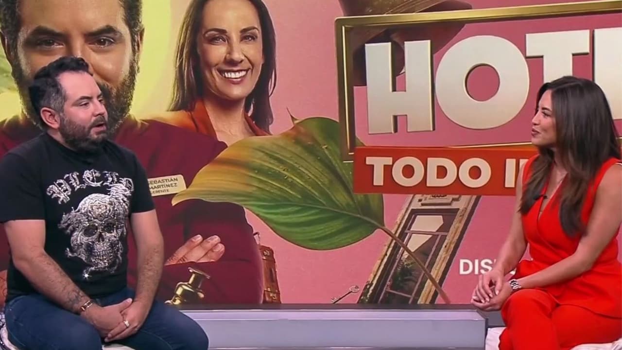 José Eduardo Derbez visita el estudio de N+ Univision para hablar sobre la nueva comedia de ViX 'Hotel todo Incluido'