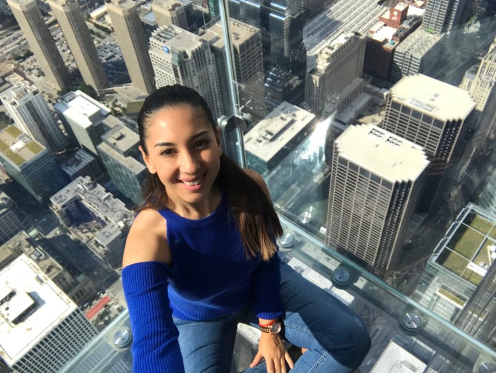 Todo estaba bien hasta que miré hacia abajo y me dio vértigo, pero sufrí solo por 3 segundos.