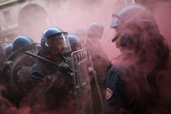 El foco de los enfrentamientos fue a orillas del río Po.