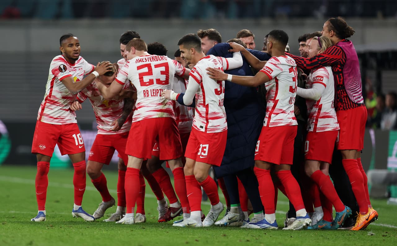 RB Leipzig se llevó una mínima ventaja ante Rangers en la Ida de la Semifinal de la UEFA Europa League.