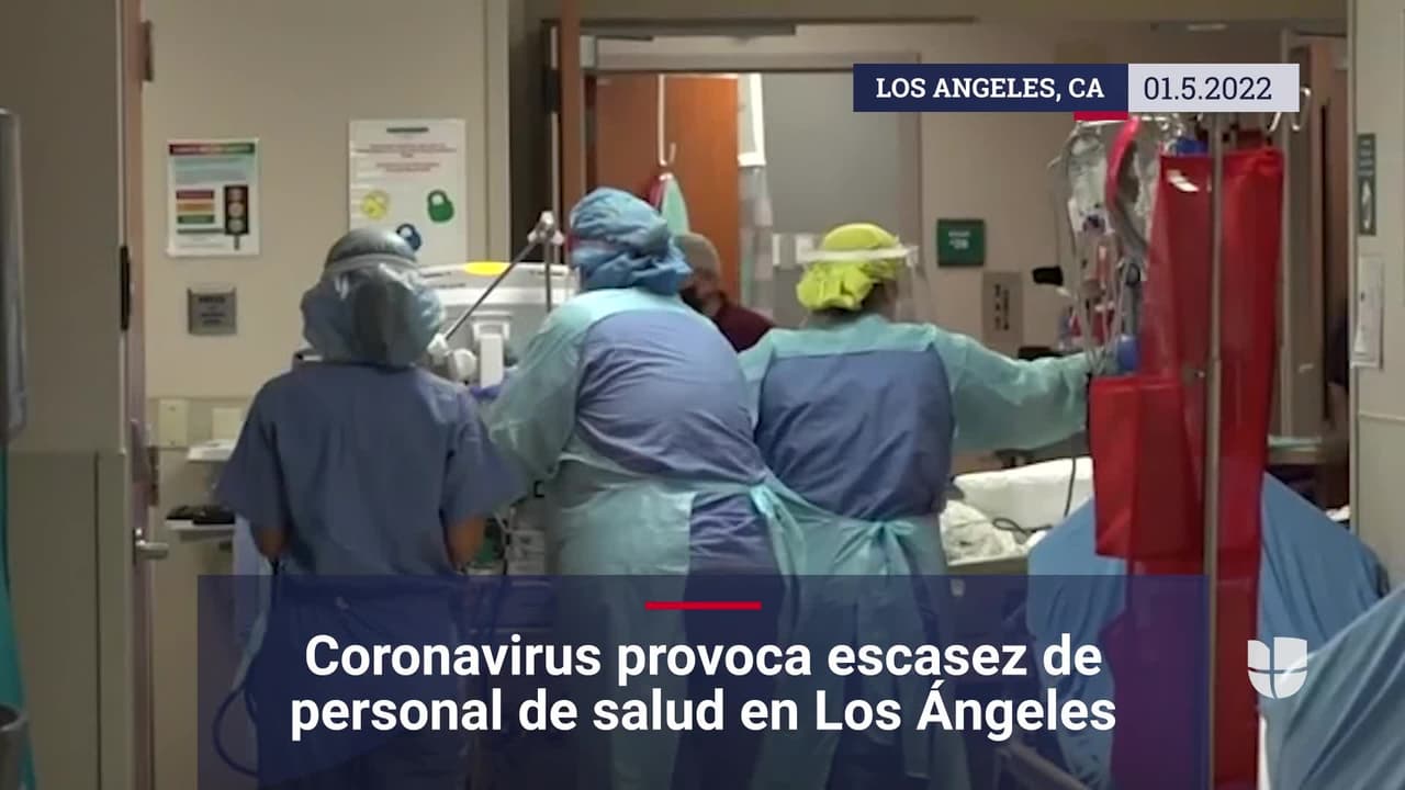 Coronavirus provoca escasez de personal de salud en Los Ángeles