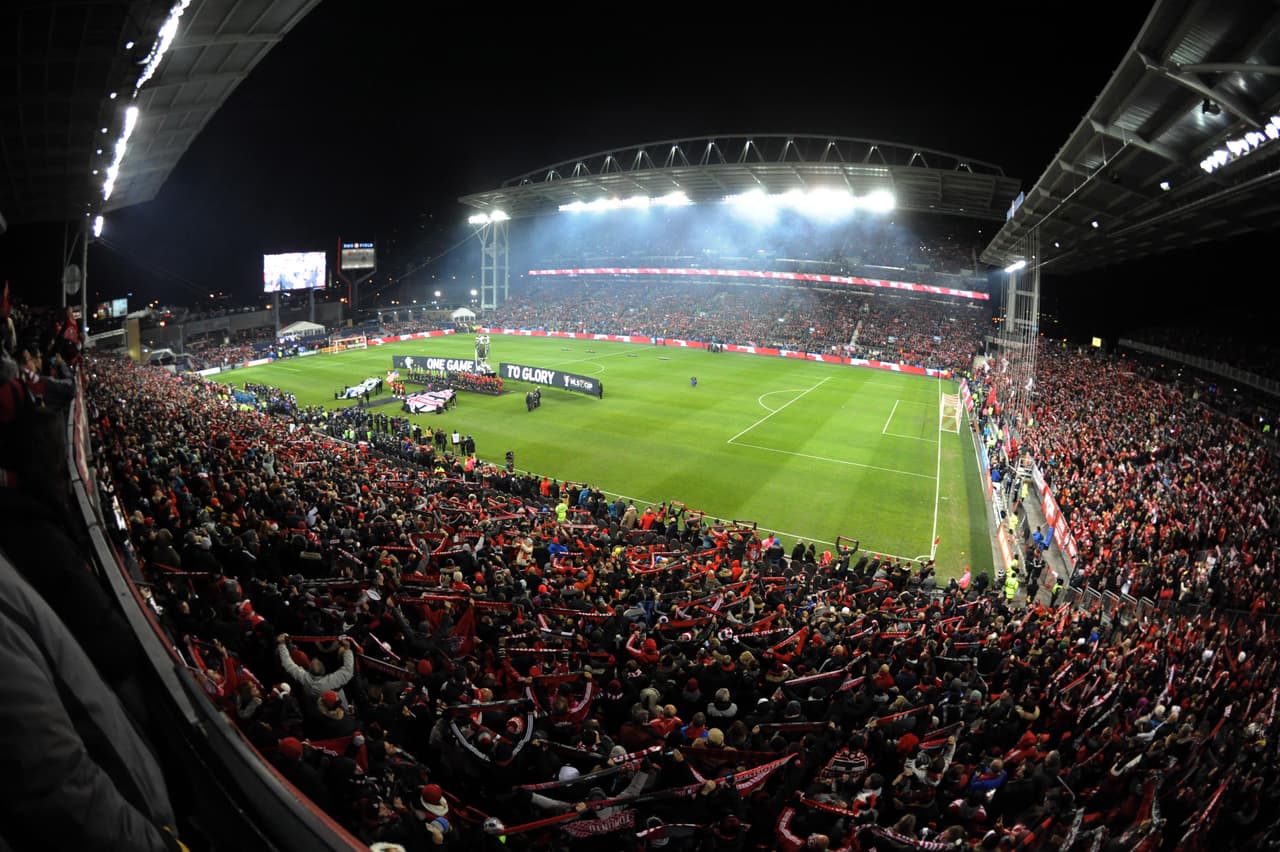 Un vistazo al BMO Field de Toronto durante la MLS Cup 2016.