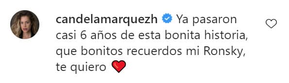 Por su parte
<b><a href="https://www.univision.com/famosos/casi-me-saca-el-labio-candela-marquez-tiene-varias-razones-para-desear-que-drako-duerma-todo-el-dia-video">Candela Márquez</a></b>, una de las villanas de la historia, comentó el mensaje de su compañero.