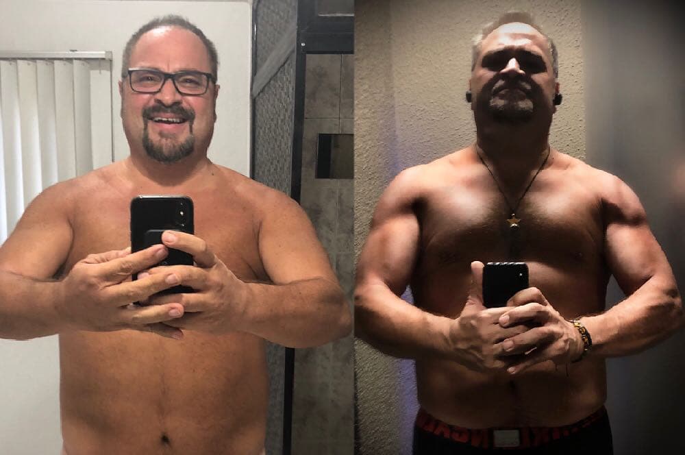 El intérprete ya había dado a conocer hace algunos meses los resultados de su transformación a través de sus redes sociales. En ellas muestra un físico más atlético, el cual logró con ayuda y apoyo de sus dos hijas y esposa, así como de ejercicio y una dieta balanceada.