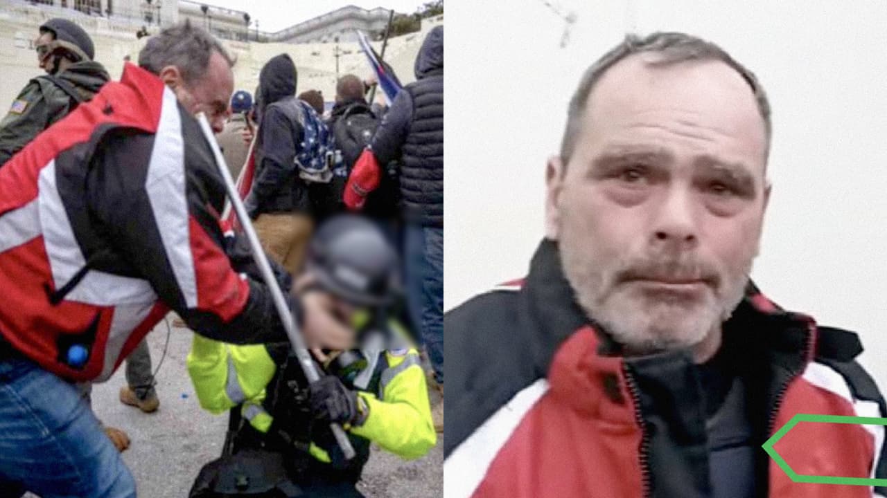 Fiscales aseguran que un oficial retirado del NYPD golpeó a un policía con un poste de metal durante los ataques al Capitolio