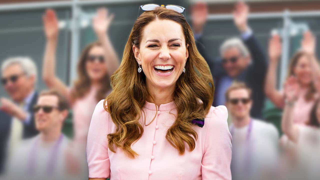 Al estilo mexicano: las fotos de Kate Middleton y su papá haciendo la ola en Wimbledon