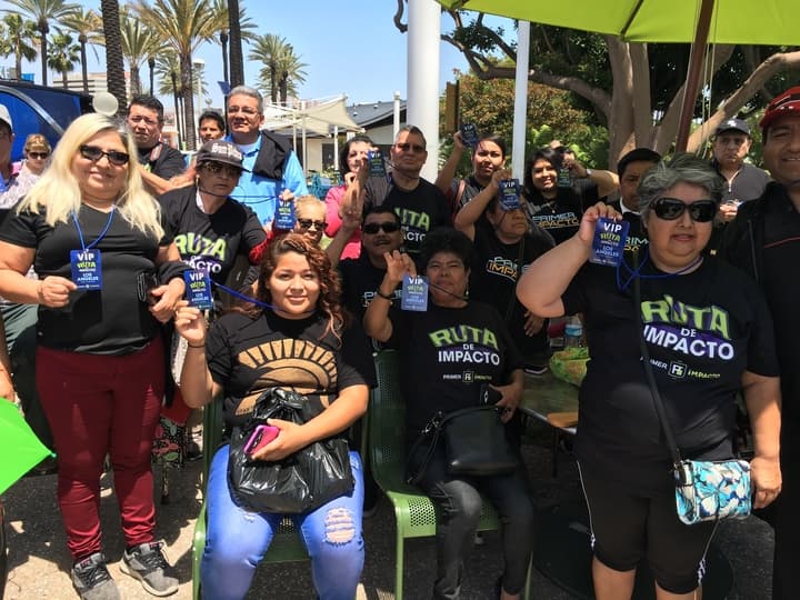 Nuestro grupo VIP de Long Beach disfrutó del programa desde un lugar privilegiado.