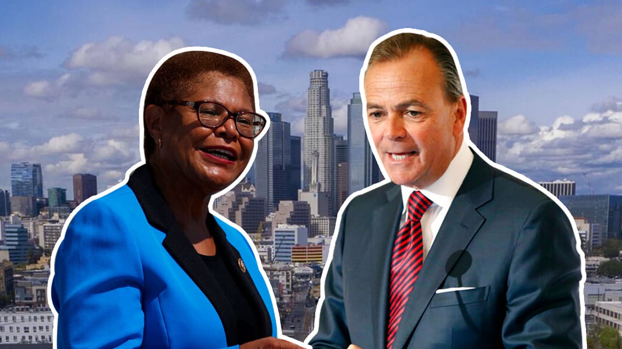 Karen Bass o Rick Caruso: voto por voto así va la carrera por Los Ángeles, ¿una ciudad dividida?