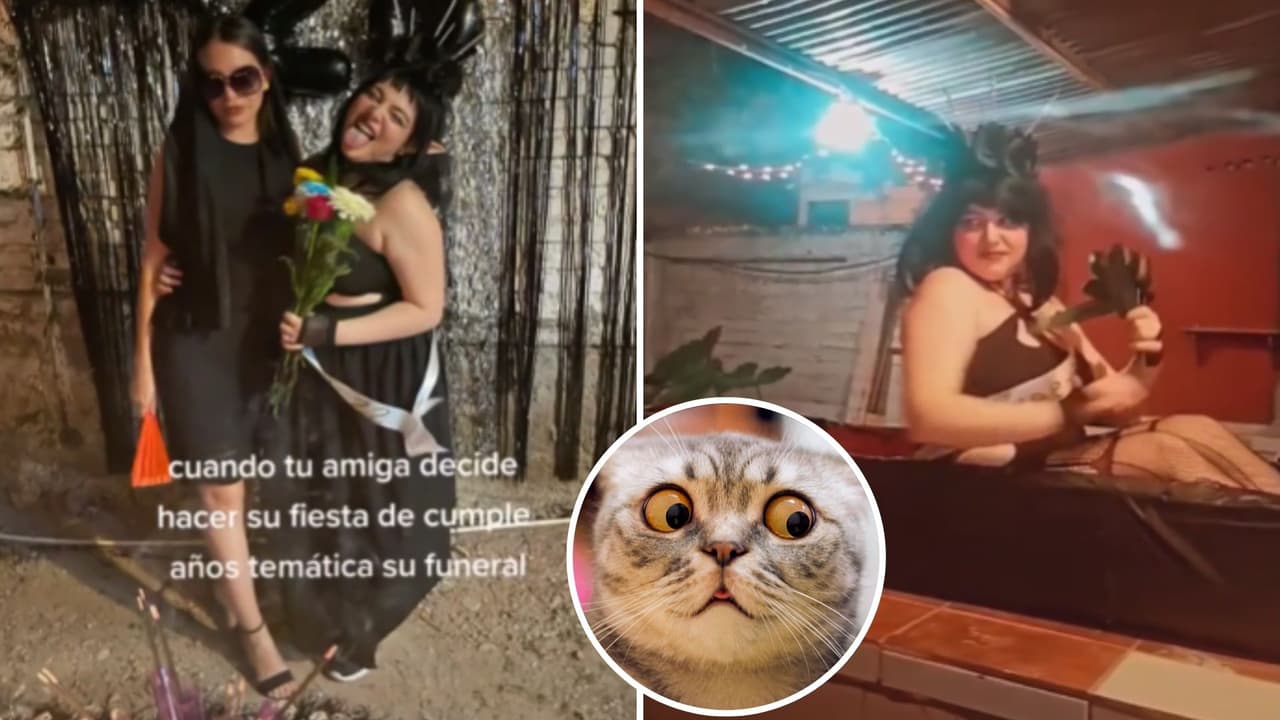 Celebró su cumpleaños con fiesta temática de funeral y causó polémica: ¿Llegó muy lejos?