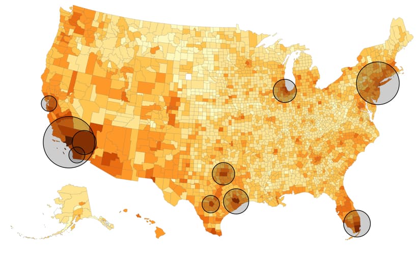 Ocho gráficos que muestran la realidad latina en el país que gobierna Trump