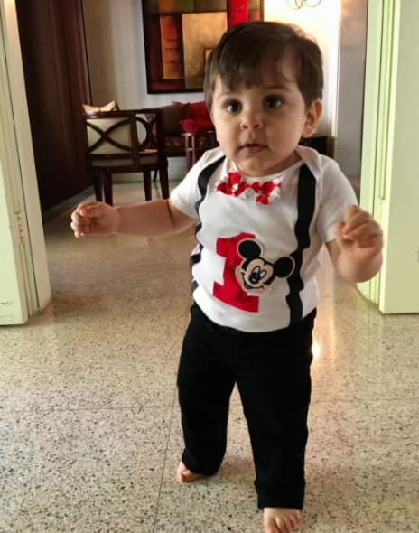 Michael Víctor Puchades, hijo de Lourdes Stephen, cumplió su primer añito de edad y su mami lo celebró en grande.