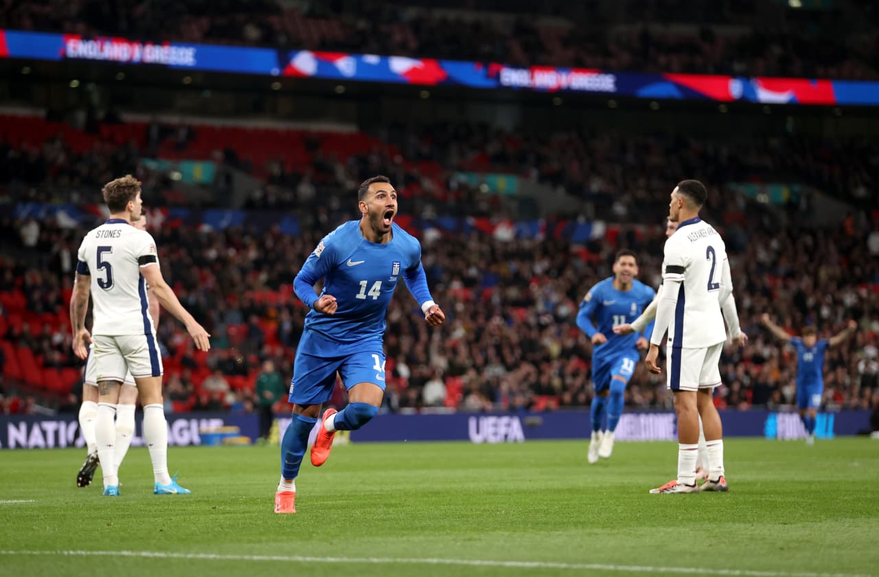 ¡Campanada en Nations League! Inglaterra cae ante Grecia