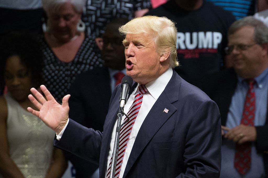 Donald Trump en un evento electoral en Austin, Texas, el 23 de agosto de 2016.