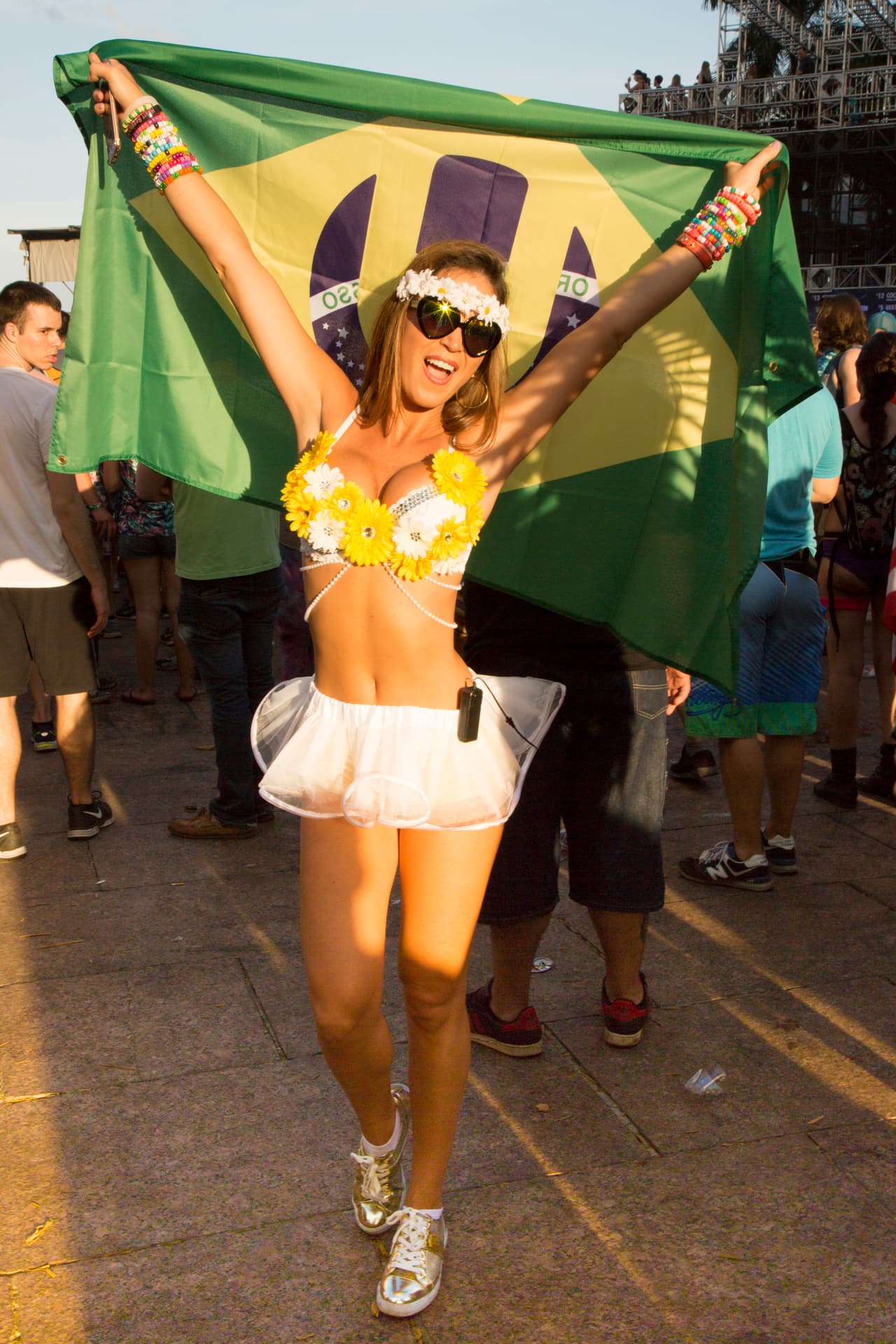 Aunque era la pieza reina en versiones anteriores, ahora el tutú de ballet parece no ser tan común, aunque algunas, como esta brasilera, aún apuesten por lucir como `little sexy girls´