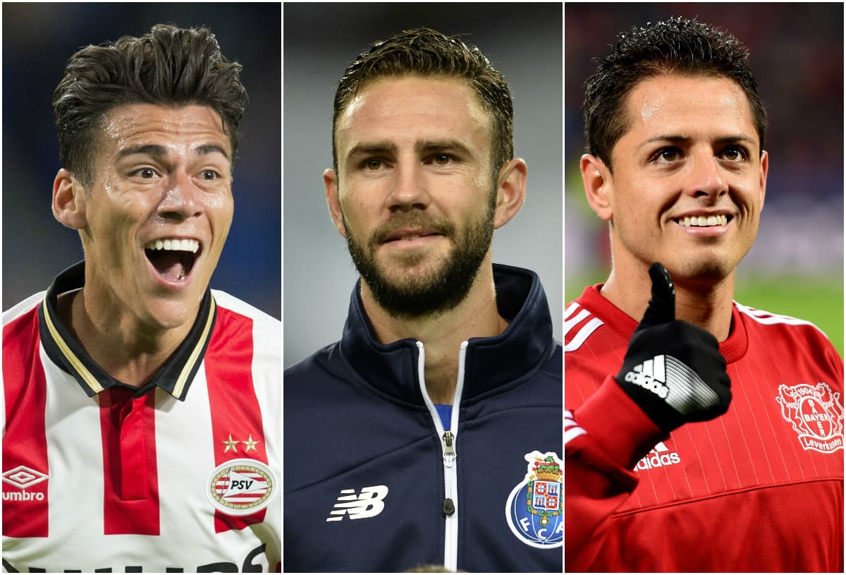 Layún, Moreno y Chicharito en el once ideal de latinos en Champions para la UEFA