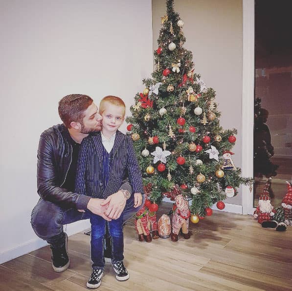 El pequeño Benicio es el gran amor del argentino y el actor trata de verlo muy seguido aunque tenga un ritmo fuerte de trabajo.