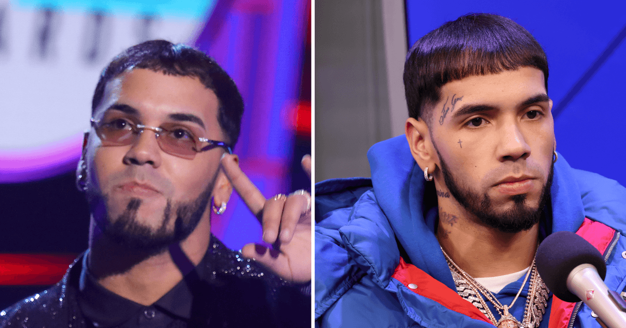 El antes y después de los tatuajes que Anuel AA se hizo en el rostro