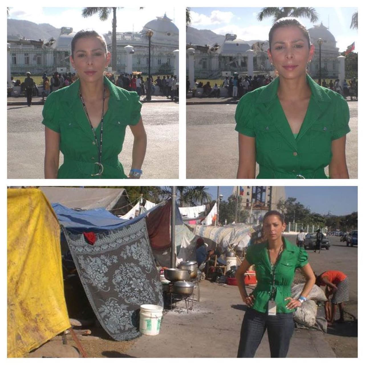 Aquí cubriendo el devastador terremoto en Haiti en el 2010. Una de las asignaciones más difíciles que me ha tocado, como periodista y ser humano.