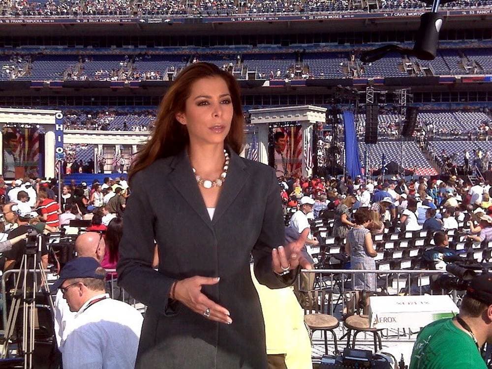 Aquí en la Convención Nacional Demócrata Denver Colorado en el 2008