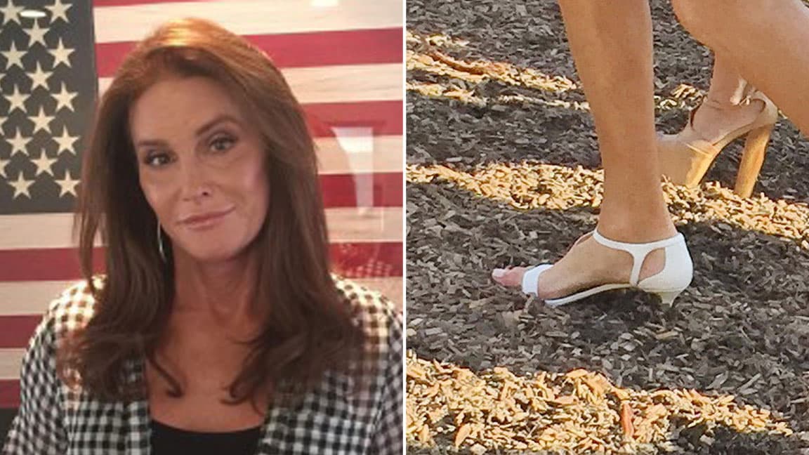 Pobre Cait, casí pierde sus zapatillas.