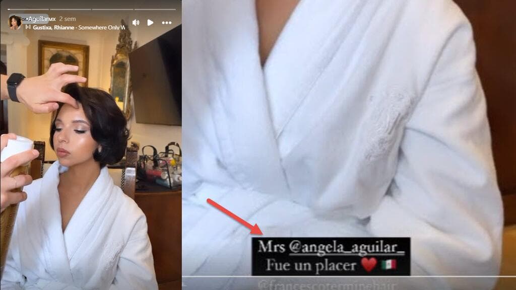 El maquillista Stefano Comelli publicó imágenes y la etiquetó como "Sra.".