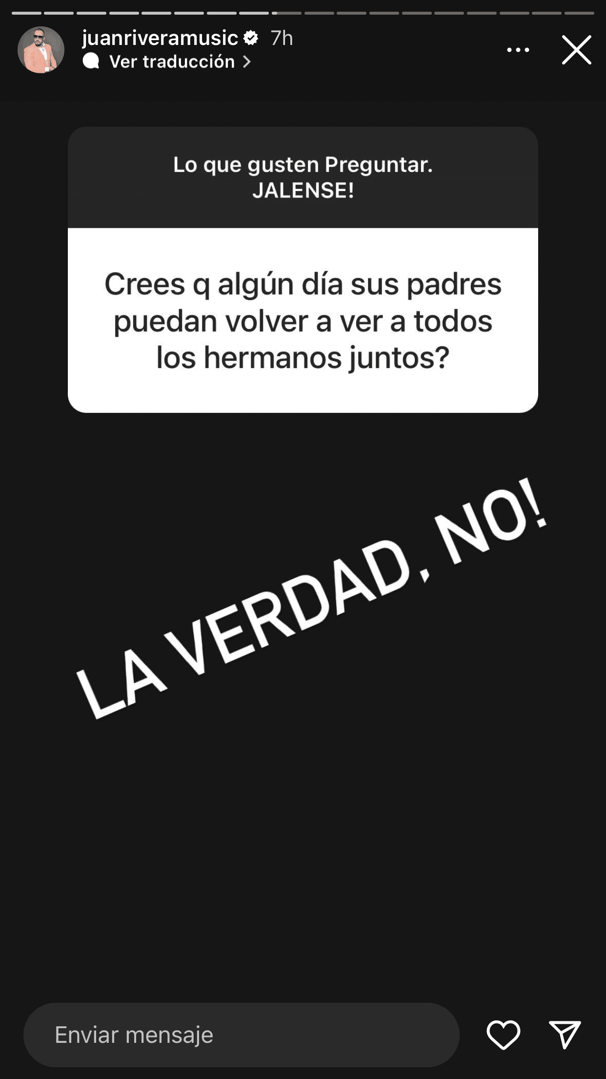 Juan Rivera no cree que su familia vuelva a estar unida.