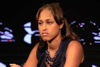Janay Palmer, esposa de Ray Rice, quien fue dado de baja de los Baltimore Ravens por violencia doméstica.
