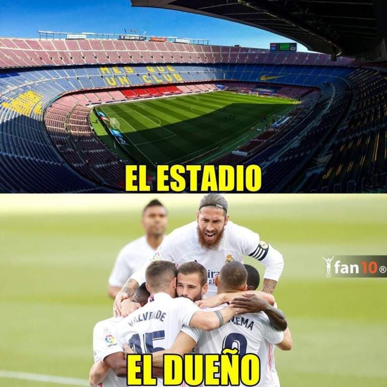 El Real Madrid y los memes tundieron al Barcelona | Los culés perdieron el Clásico del futbol español y los memes no tardaron en aparecer.