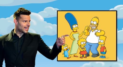 Así se vería Ricky Martin si fuera parte de Los Simpson