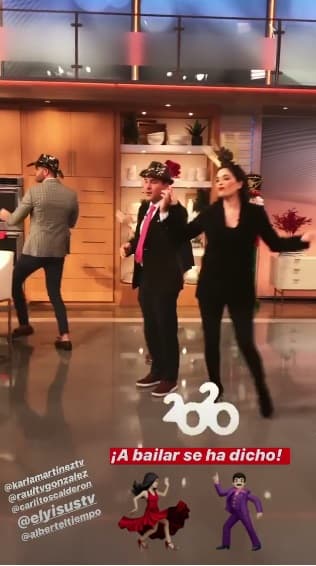 Además de reflexiones, esta mañana en Despierta América hubo baile. Aquí vemos a Karla y Carlos sacando sus mejores pasos.