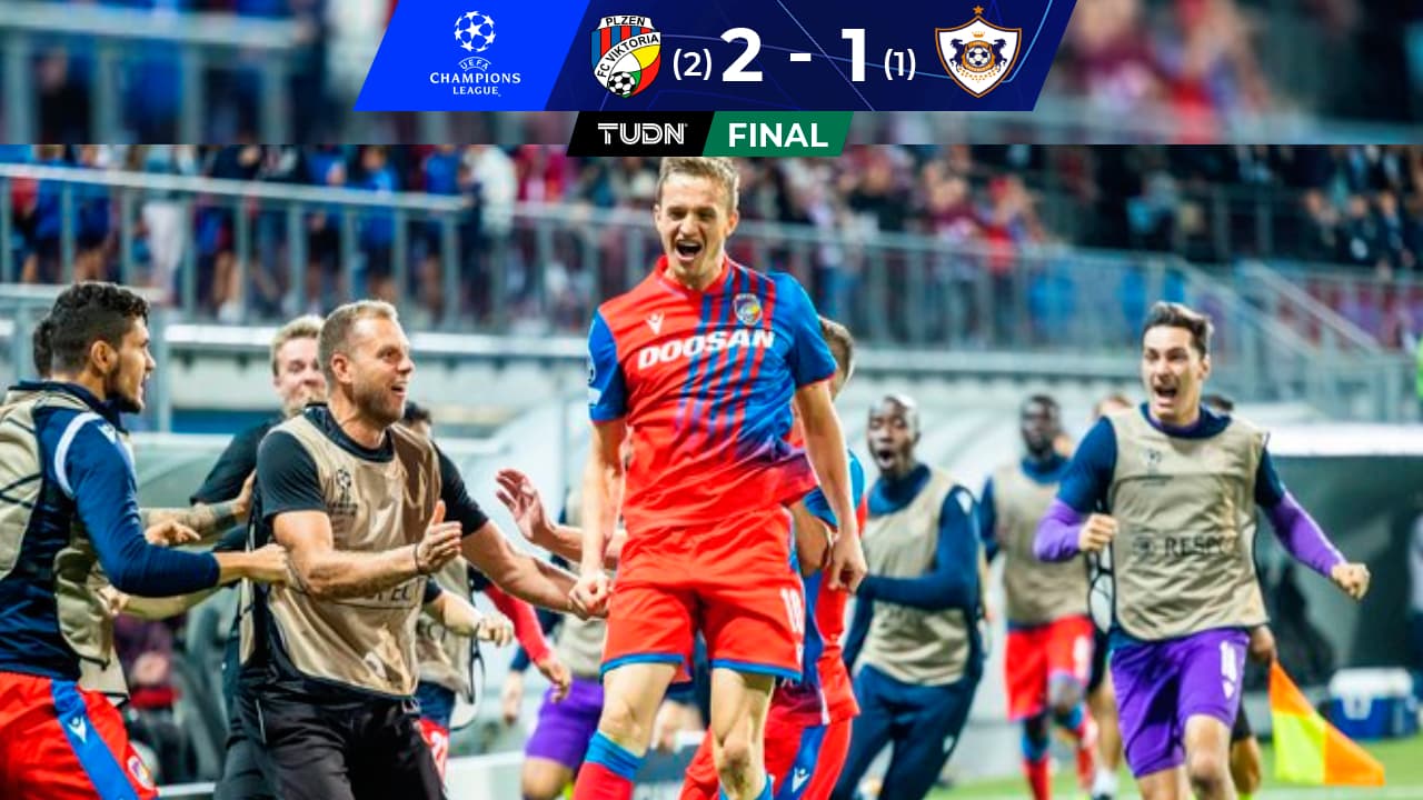 ¡Remontada que vale la Fase de Grupos! Plzen derrota a Qarabag